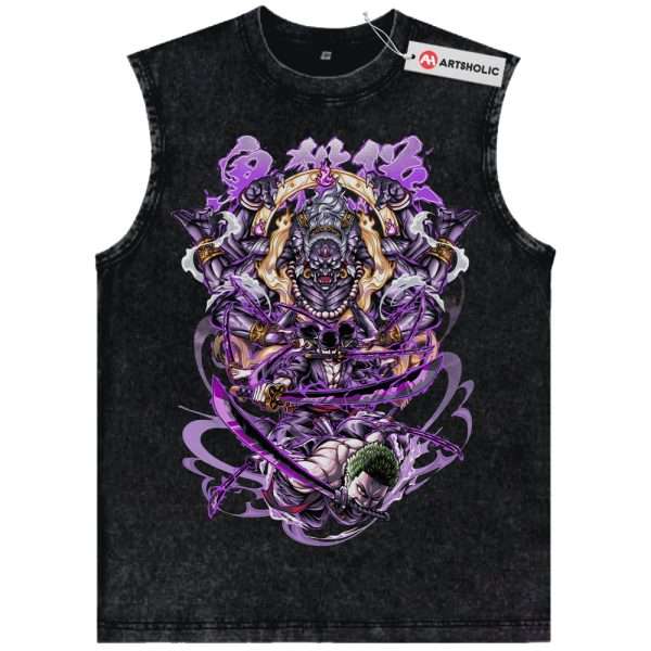 Roronoa Zoro Tank Top, One Piece Tank Top, Anime Tank Top, Vintage Tank Top