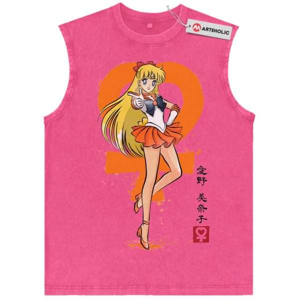 Sailor Venus Tank Top, Sailor Moon Tank Top, Anime Tank Top, Vintage Tank Top - Rose Red, XL