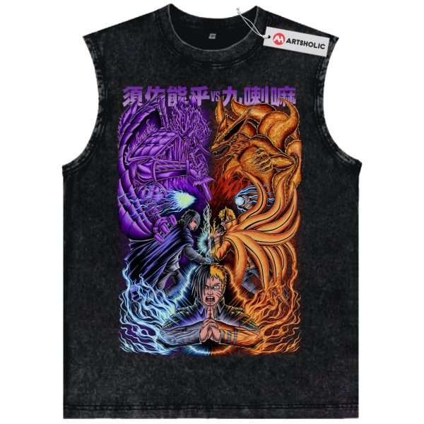 Sasuke Uchiha Tank Top, Naruto Tank Top, Anime Tank Top, Vintage Tank Top