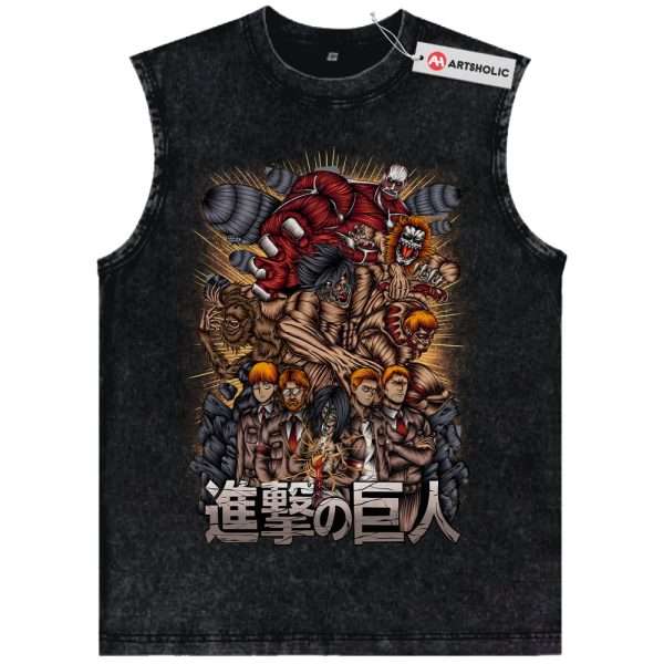 Attack On Titan Tank Top, AOT Tank Top, Anime Tank Top, Vintage Tank Top