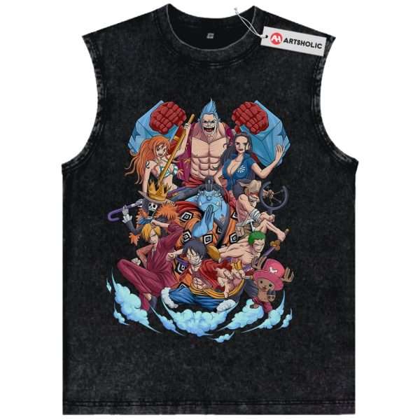 One Piece Tank Top, Anime Tank Top, Vintage Tank Top