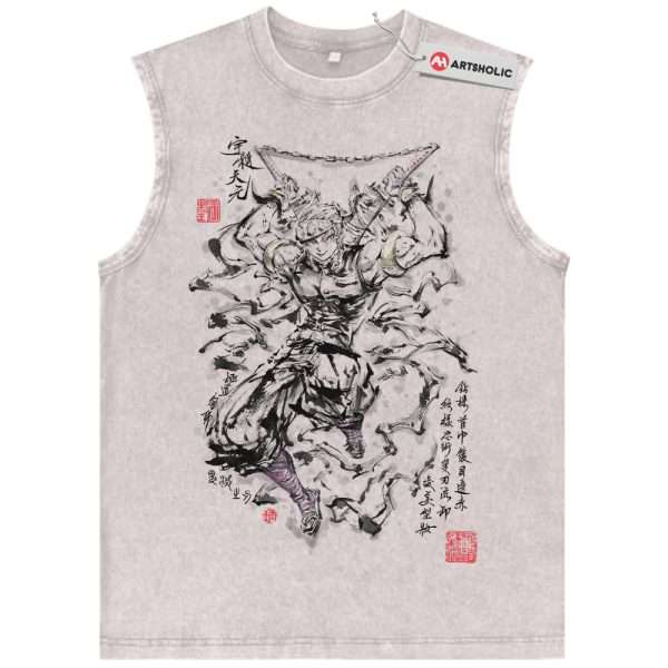 Tengen Uzui Tank Top, Demon Slayer Tank Top, Anime Tank Top, Vintage Tank Top
