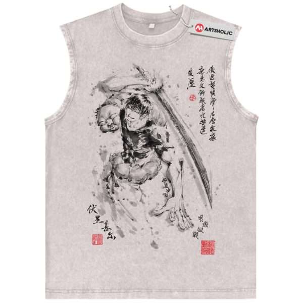 Toji Fushiguro Tank Top, Jujutsu Kaisen Tank Top, Anime Tank Top, Vintage Tank Top