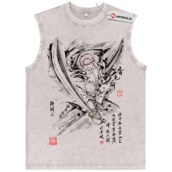 Shanks Tank Top, One Piece Tank Top, Anime Tank Top, Vintage Tank Top