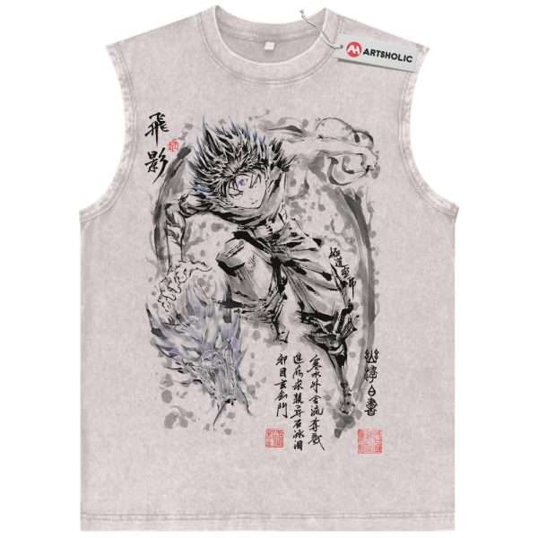 Hiei Tank Top, YuYu Hakusho Tank Top, Anime Tank Top, Vintage Tank Top