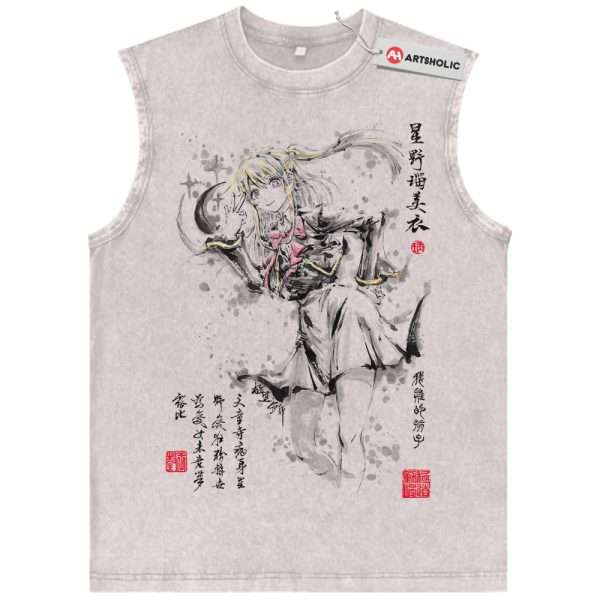 Ruby Hoshino Tank Top, Oshi no Ko Tank Top, Anime Tank Top, Vintage Tank Top