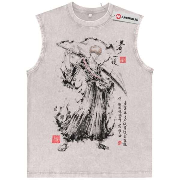 Ichigo Kurosaki Tank Top, Bleach Tank Top, Anime Tank Top, Vintage Tank Top