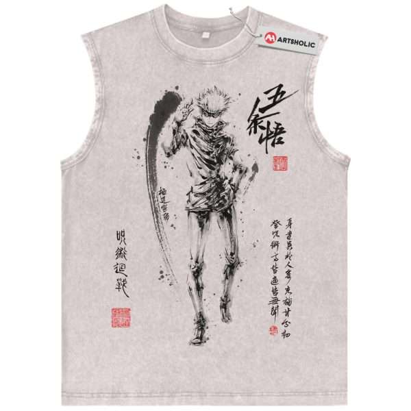 Satoru Gojo Tank Top, Jujutsu Kaisen Tank Top, Anime Tank Top, Vintage Tank Top
