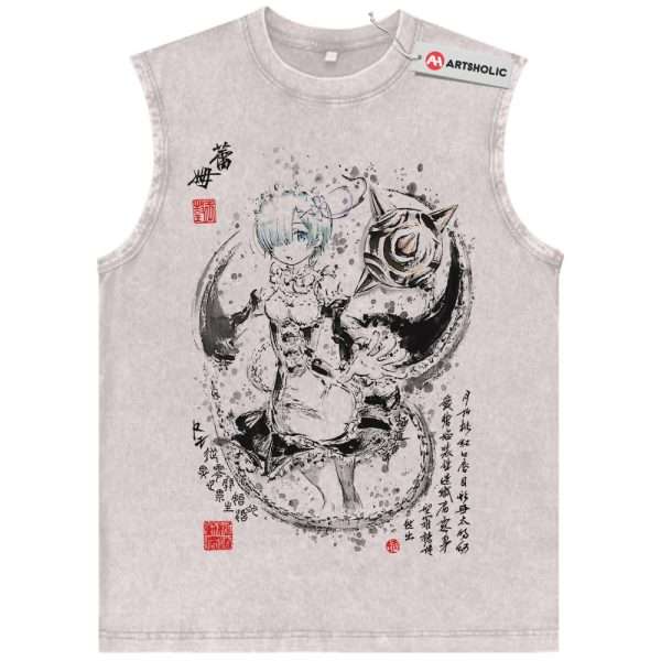 Rem Tank Top, Re:Zero Tank Top, Anime Tank Top, Vintage Tank Top