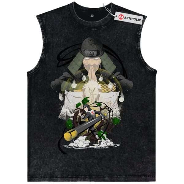 Hiruzen Sarutobi Tank Top, Naruto Tank Top, Anime Tank Top, Vintage Tank Top