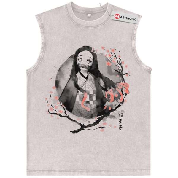 Nezuko Kamado Tank Top, Demon Slayer Tank Top, Anime Tank Top, Vintage Tank Top