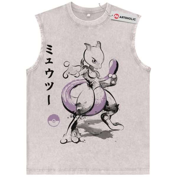 Mewtwo Tank Top, Pokemon Tank Top, Anime Tank Top, Vintage Tank Top