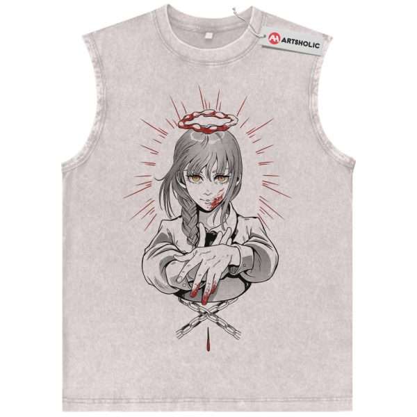 Makima Tank Top, Chainsaw Man Tank Top, Anime Tank Top, Vintage Tank Top