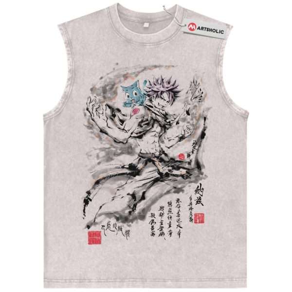 Natsu Dragneel Tank Top, Fairy Tail Tank Top, Anime Tank Top, Vintage Tank Top