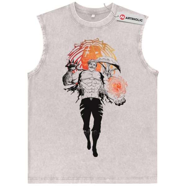 Escanor Tank Top, Seven Deadly Sins Tank Top, Anime Tank Top, Vintage Tank Top