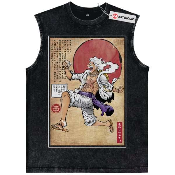 Monkey D Luffy Tank Top, Luffy Gear 5 Tank Top, One Piece Tank Top, Anime Tank Top, Vintage Tank Top