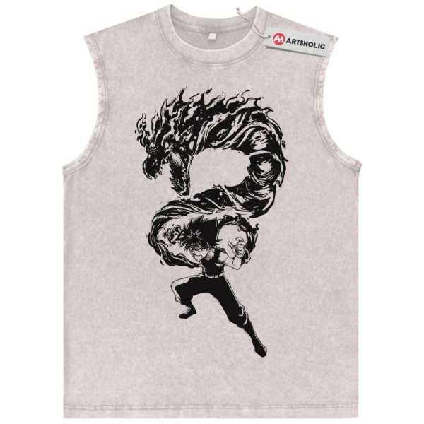 Hiei Tank Top, YuYu Hakusho Tank Top, Anime Tank Top, Vintage Tank Top