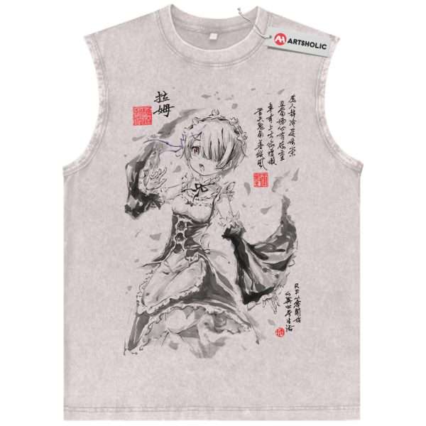 Ram Tank Top, Re:Zero Tank Top, Anime Tank Top, Vintage Tank Top