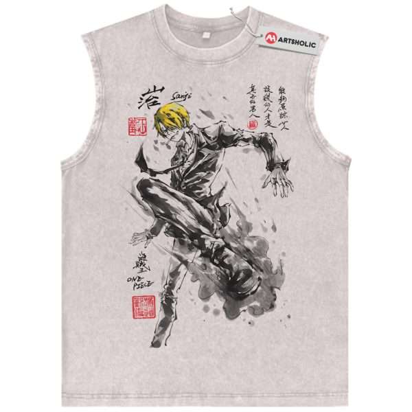 Vinsmoke Sanji Tank Top, One Piece Tank Top, Anime Tank Top, Vintage Tank Top