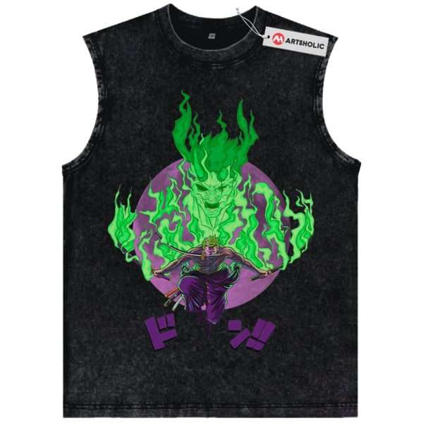 Roronoa Zoro Tank Top, One Piece Tank Top, Anime Tank Top, Vintage Tank Top