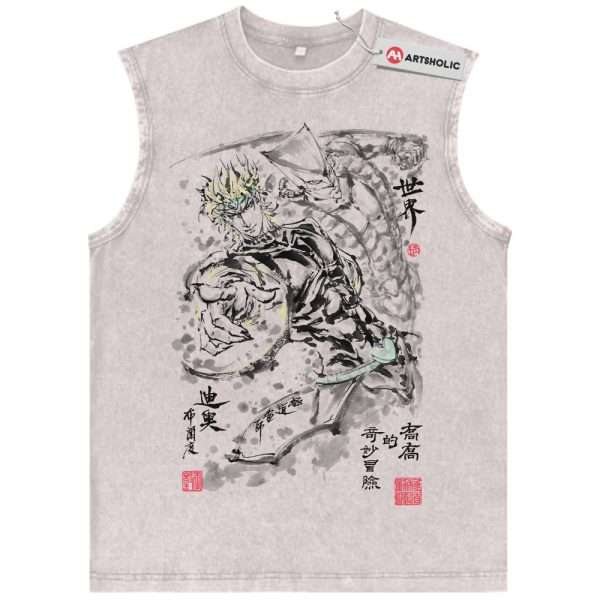 Dio Brando Tank Top, JoJo's Bizarre Adventure Tank Top, Anime Tank Top, Vintage Tank Top