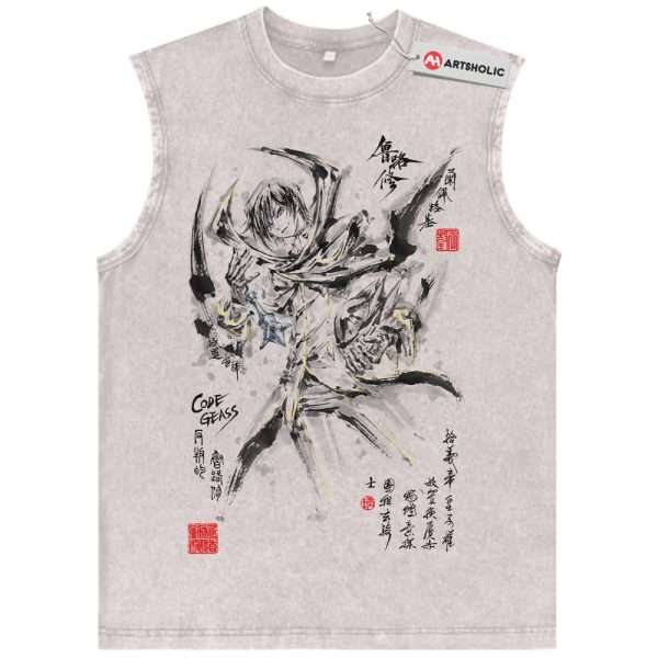 Lelouch Lamperouge Tank Top, Code Geass Tank Top, Anime Tank Top, Vintage Tank Top