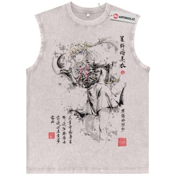 Ruby Hoshino Tank Top, Oshi no Ko Tank Top, Anime Tank Top, Vintage Tank Top