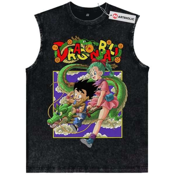 Son Goku Tank Top, Bulma Tank Top, Dragon Ball Tank Top, DBZ Tank Top, Anime Tank Top, Vintage Tank Top