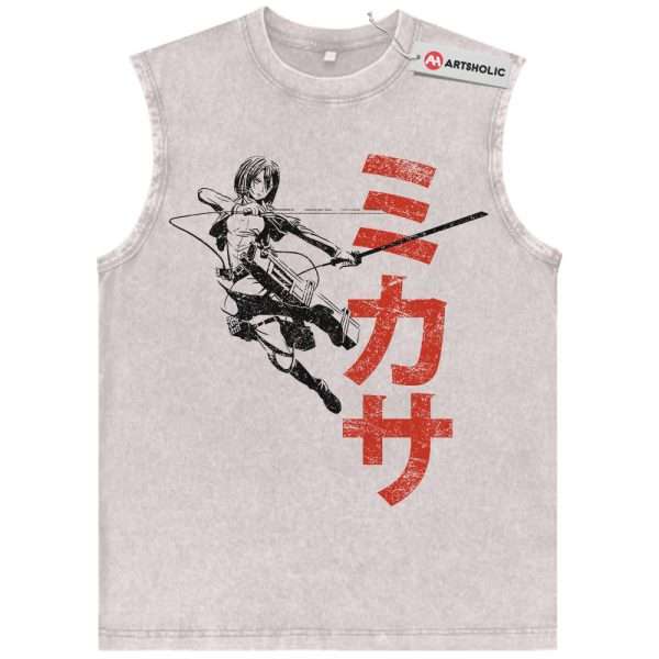 Mikasa Ackerman Tank Top, Attack on Titan Tank Top, AOT Tank Top, Vintage Tank Top