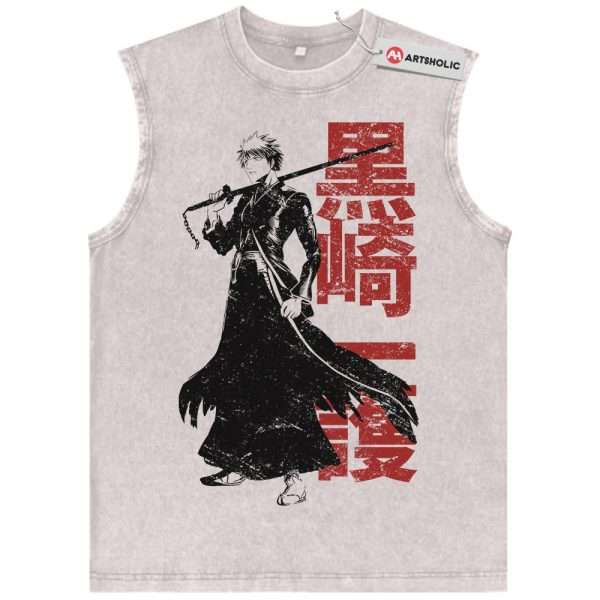 Ichigo Kurosaki Tank Top, Bleach Tank Top, Anime Tank Top, Vintage Tank Top