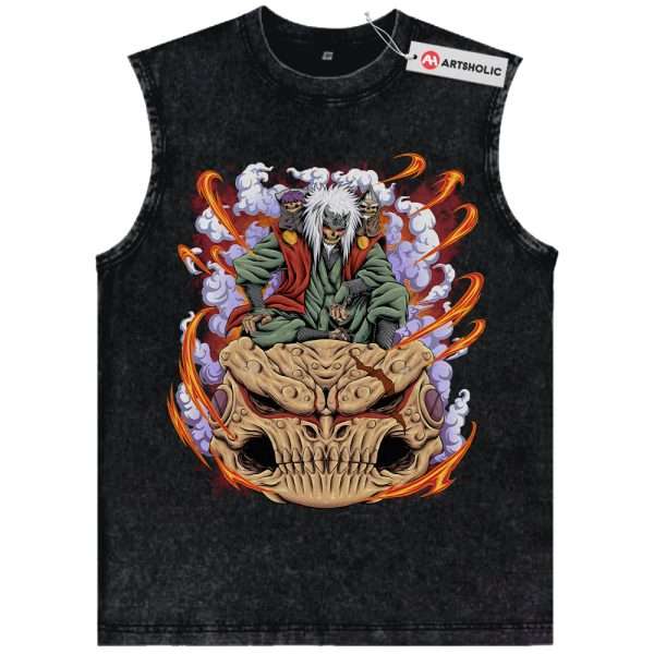 Skull Jiraiya Tank Top, Naruto Tank Top, Anime Tank Top, Vintage Tank Top