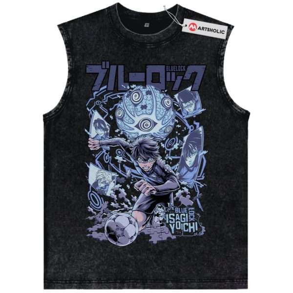Yoichi Isagi Tank Top, Blue Lock Tank Top, Anime Tank Top, Vintage Tank Top