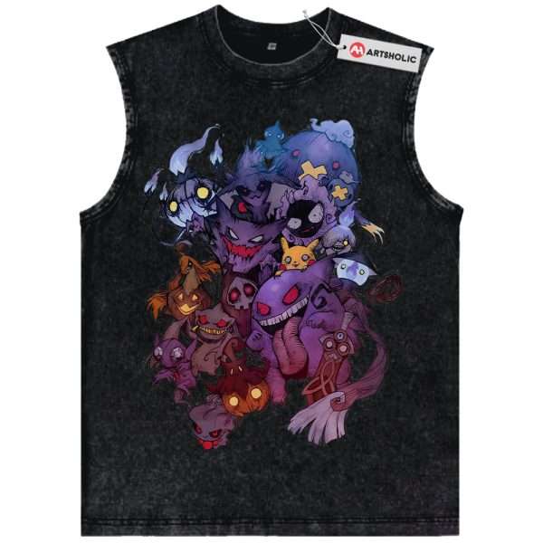 Halloween Pokemon Tank Top, Anime Tank Top, Vintage Tank Top