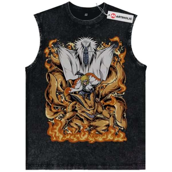 Minato Namikaze Tank Top, Naruto Tank Top, Anime Tank Top, Vintage Tank Top