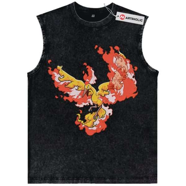 Moltres Tank Top, Pokemon Tank Top, Anime Tank Top, Vintage Tank Top