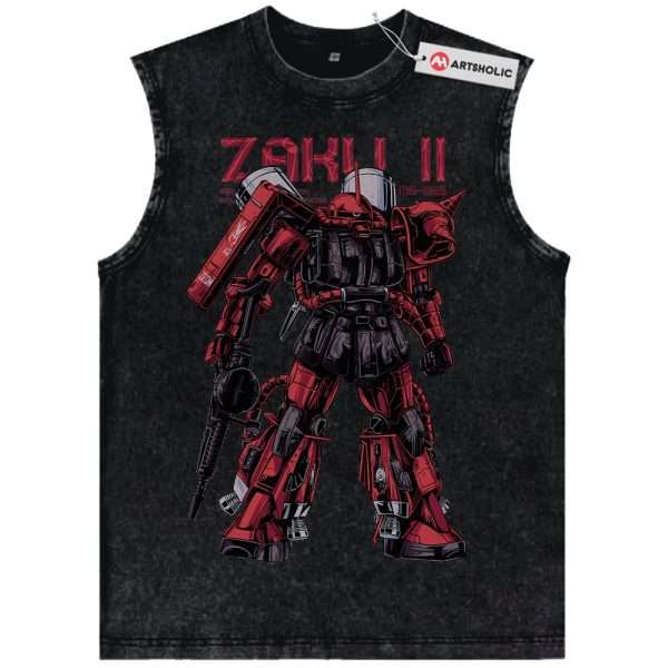 MS-06S Zaku II Tank Top, The Gundam Tank Top, Anime Tank Top, Vintage Tank Top