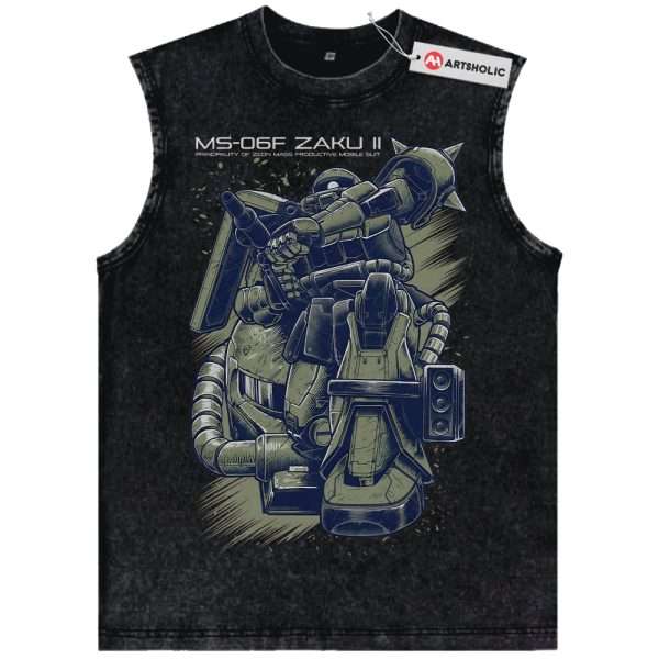 MS-06 Zaku II Tank Top, The Gundam Tank Top, Anime Tank Top, Vintage Tank Top