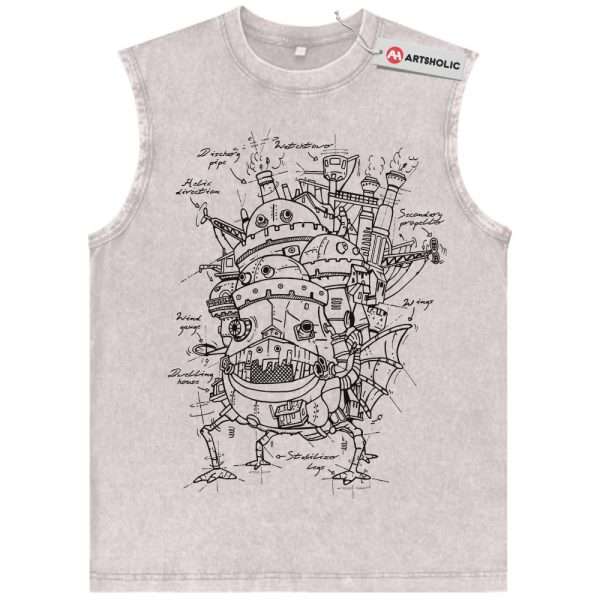 Howl's Moving Castle Tank Top, Studio Ghibli Tank Top, Anime Tank Top, Vintage Tank Top