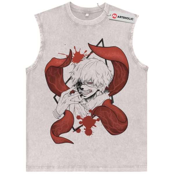 Ken Kaneki Tank Top, Tokyo Ghoul Tank Top, Anime Tank Top, Vintage Tank Top