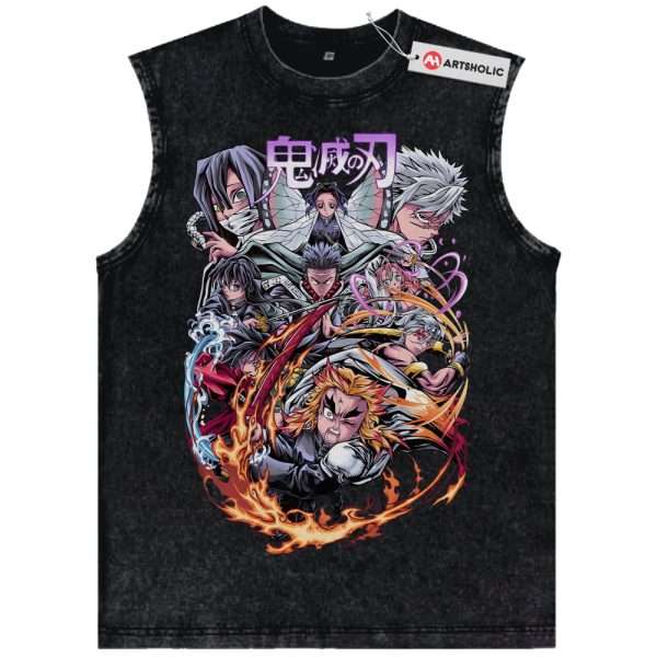Demon Slayer Tank Top, Anime Tank Top, Vintage Tank Top