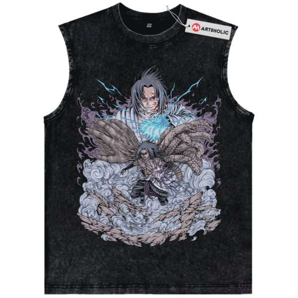 Sasuke Uchiha Tank Top, Naruto Tank Top, Anime Tank Top, Vintage Tank Top