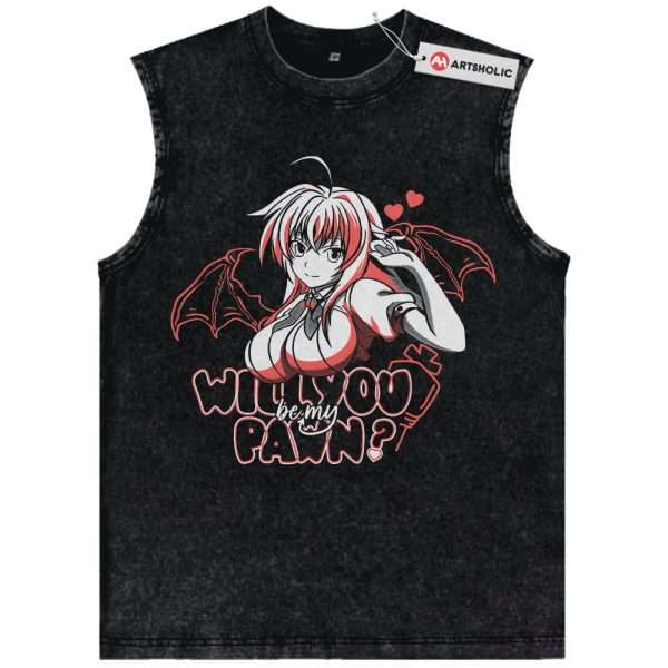 Rias Gremory Tank Top, High School DxD Tank Top, Anime Tank Top, Vintage Tank Top