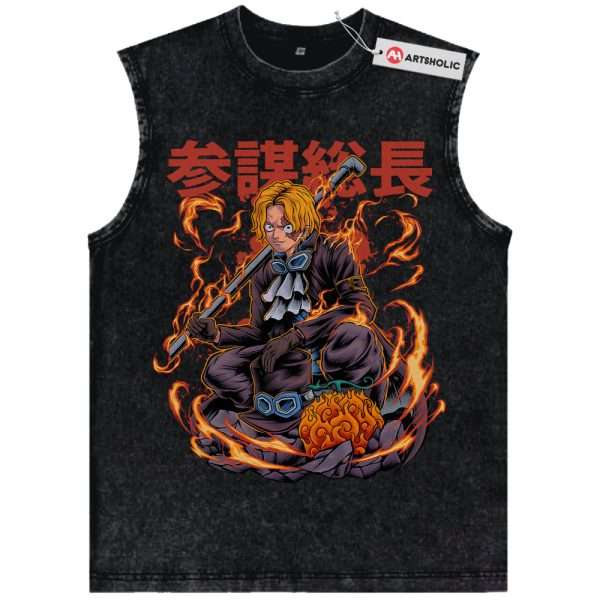 Sabo Tank Top, One Piece Tank Top, Anime Tank Top, Vintage Tank Top