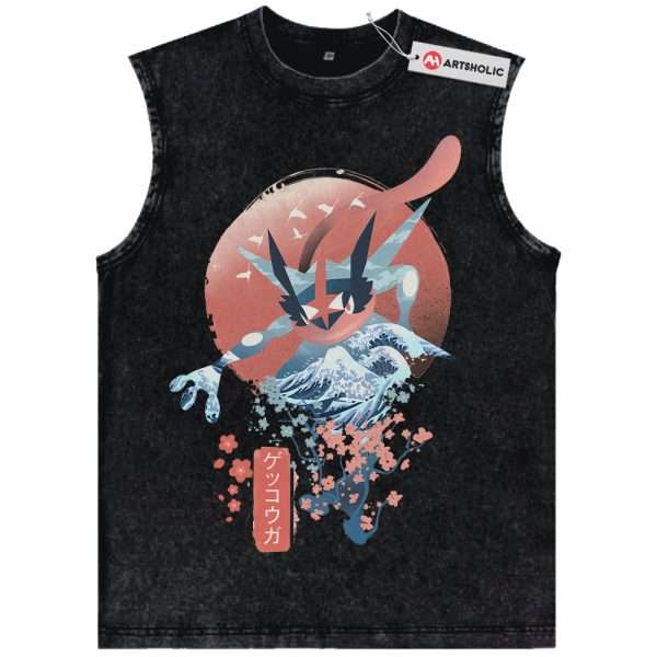 Greninja Tank Top, Pokemon Tank Top, Anime Tank Top, Vintage Tank Top