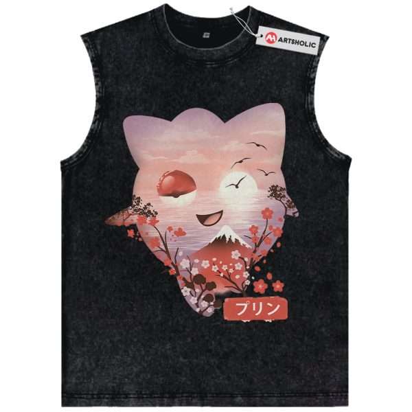 Jigglypuff Tank Top, Pokemon Tank Top, Anime Tank Top, Vintage Tank Top