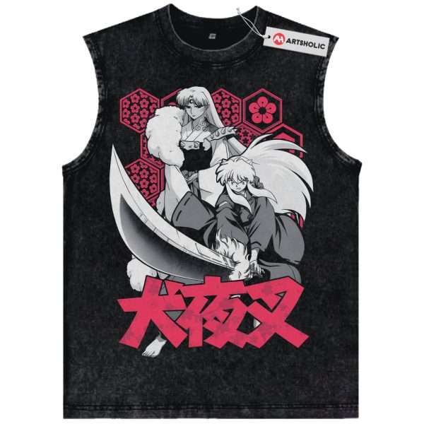 Sesshomaru vs Inuyasha Tank Top, Anime Tank Top, Vintage Tank Top