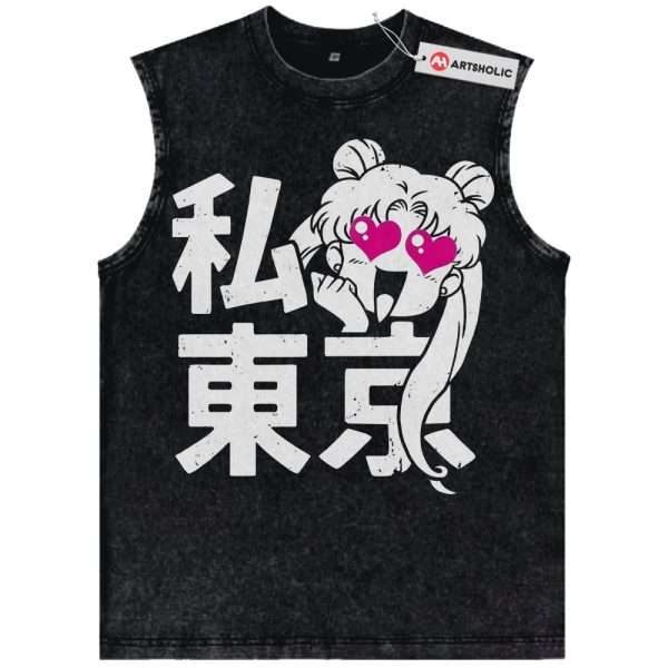 Usagi Tsukino Tank Top, Sailor Moon Tank Top, Anime Tank Top, Vintage Tank Top