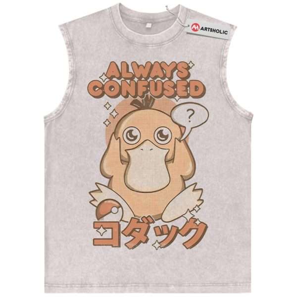 Psyduck Tank Top, Pokemon Tank Top, Anime Tank Top, Vintage Tank Top