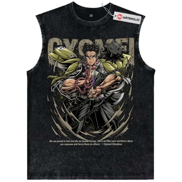Gyomei Himejima Tank Top, Demon Slayer Tank Top, Anime Tank Top, Vintage Tank Top
