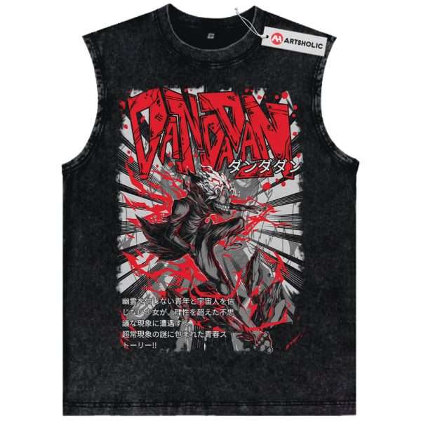 Okarun Tank Top, Dandadan Tank Top, Anime Tank Top, Vintage Tank Top